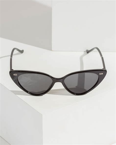 black pointy cat eye sunglasses with leaves|Amazon.com: Black Cat Eye Glasses.